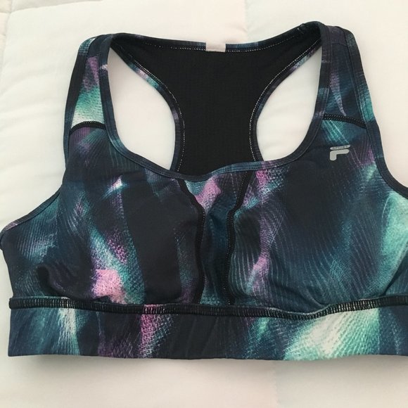 Multi color Fila sports bra/workout top - Picture 3 of 3